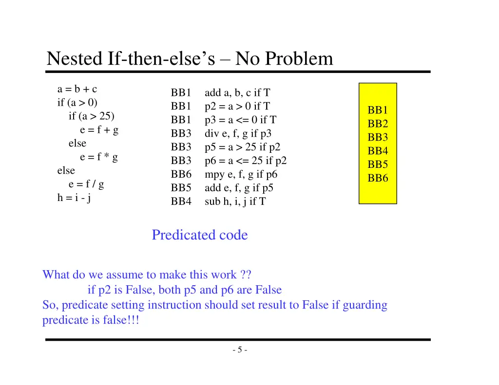 nested if then else s no problem