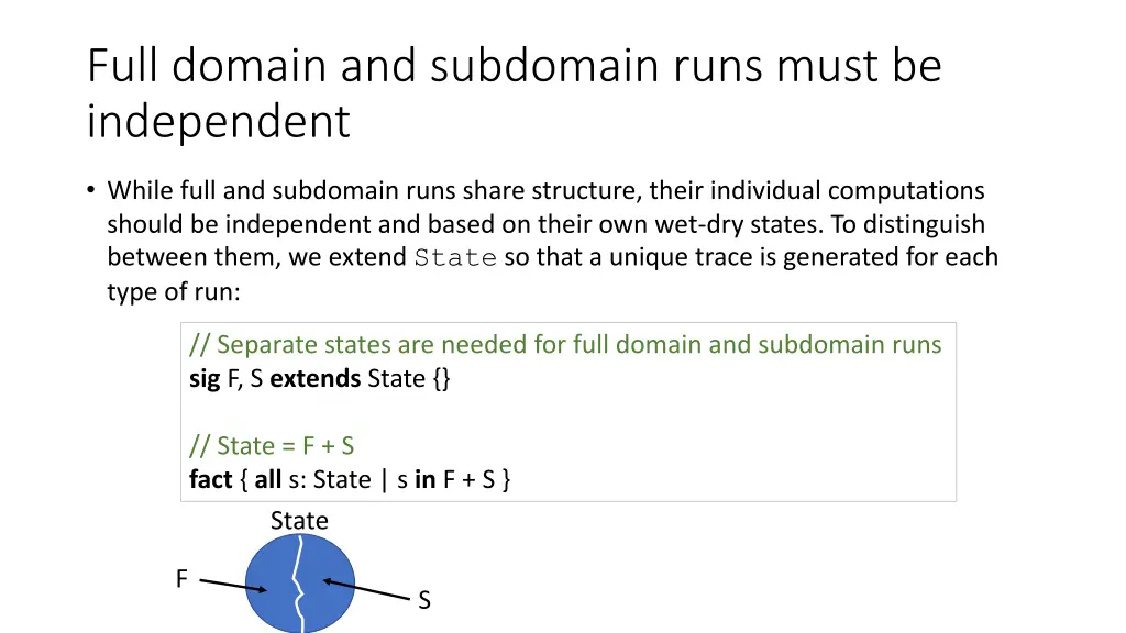 full domain and subdomain runs must be independent