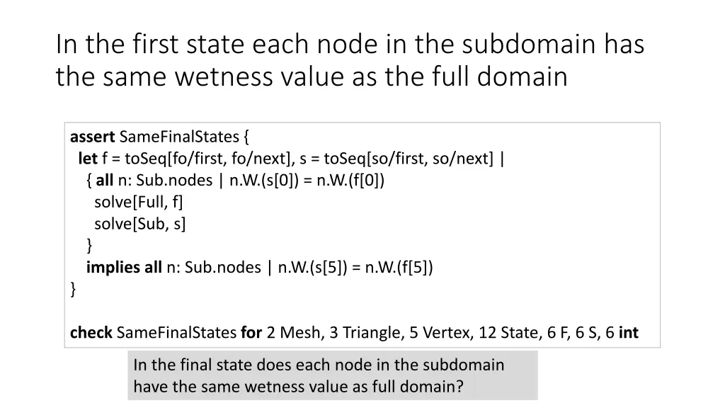 in the first state each node in the subdomain