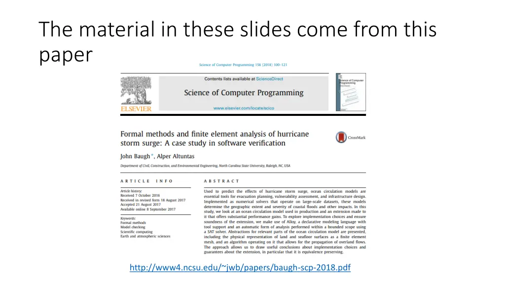 the material in these slides come from this paper