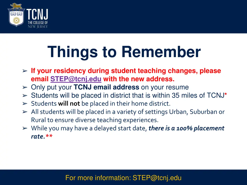 things to remember