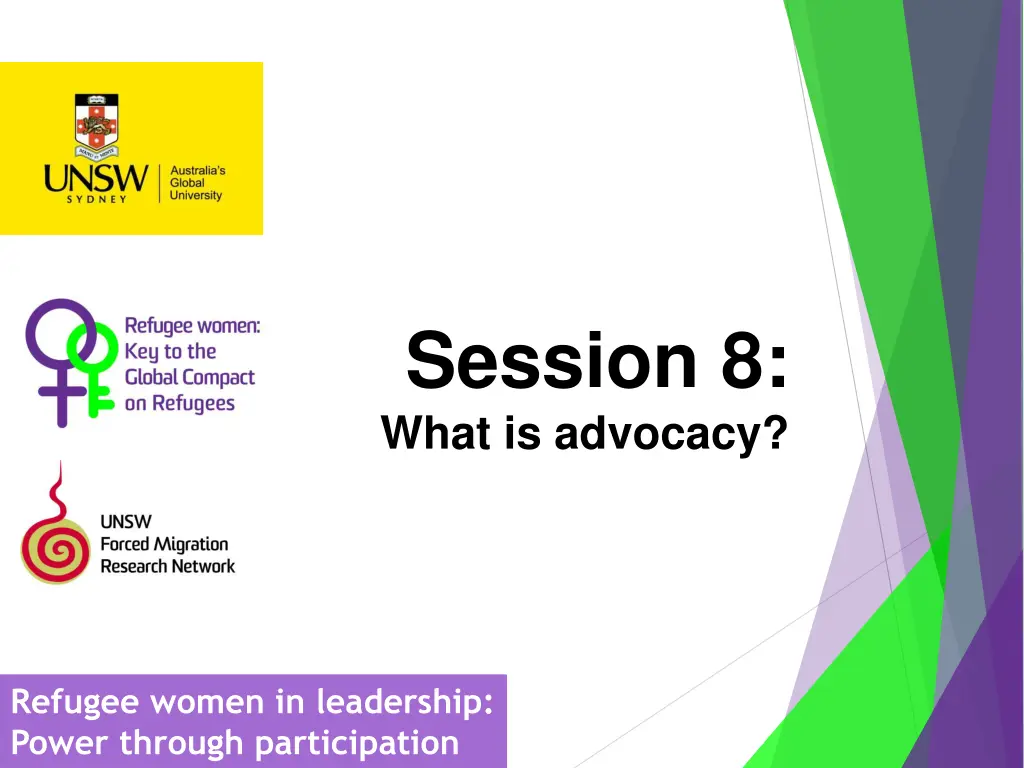 session 8 what is advocacy