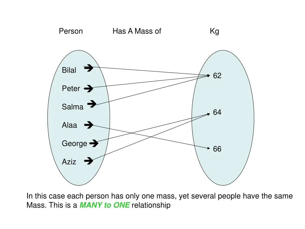 person has a mass of kg