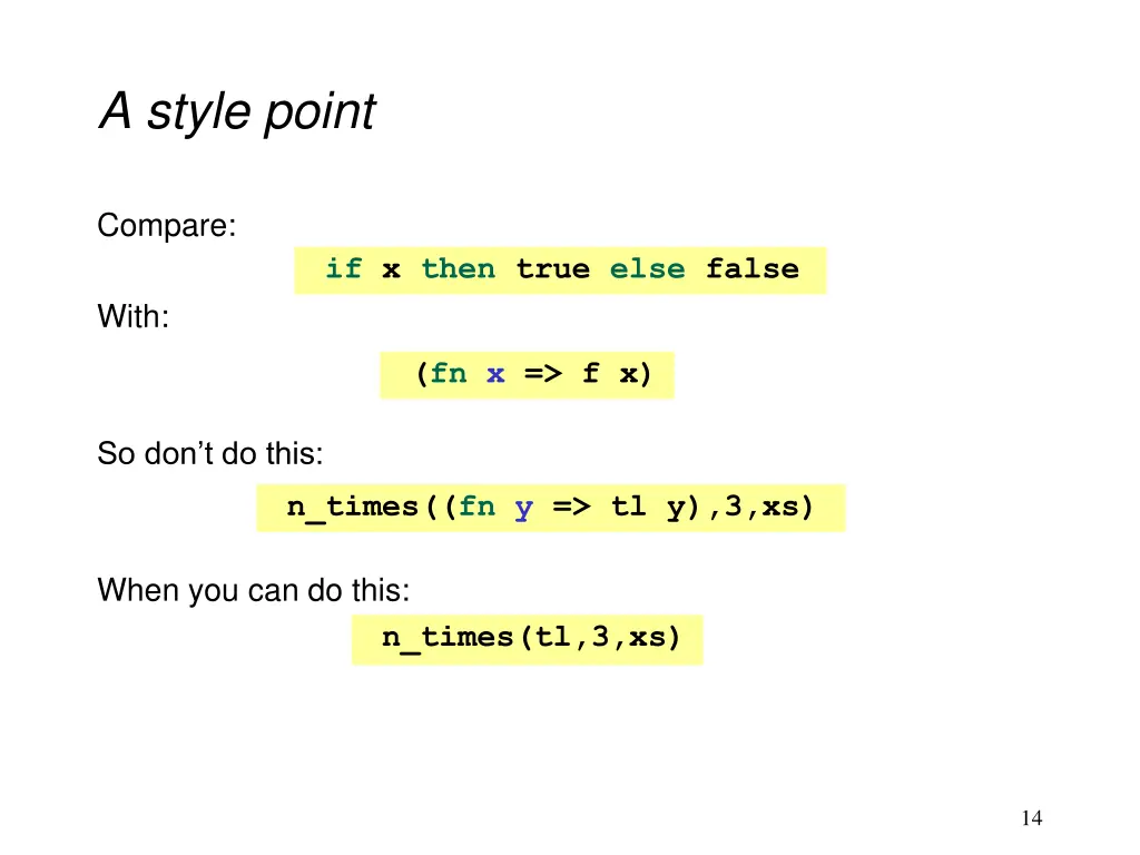 a style point