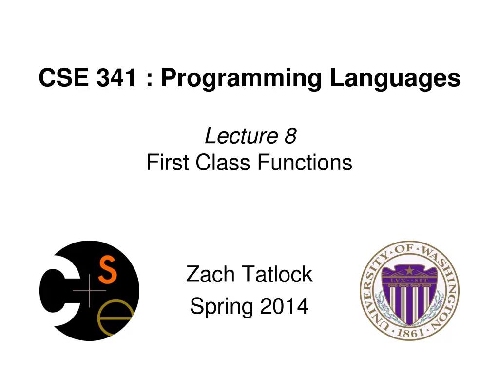 cse 341 programming languages
