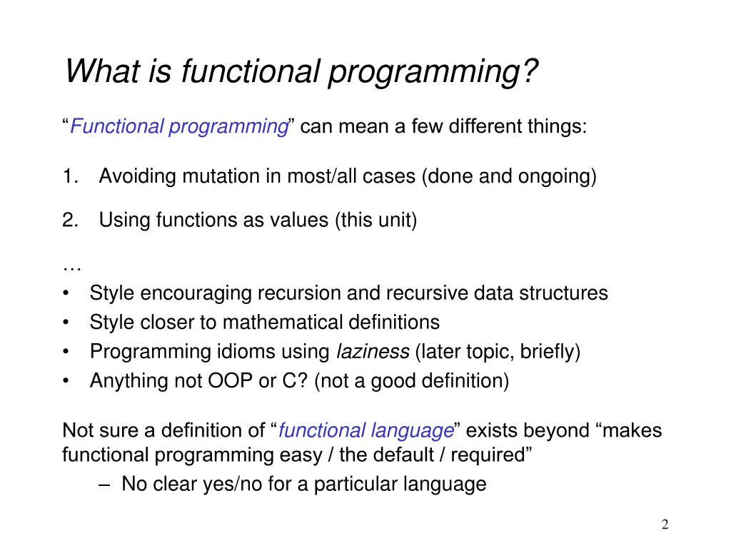 what is functional programming
