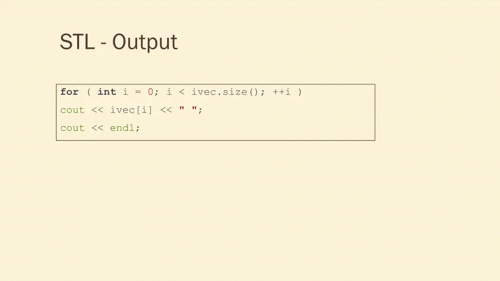 stl output