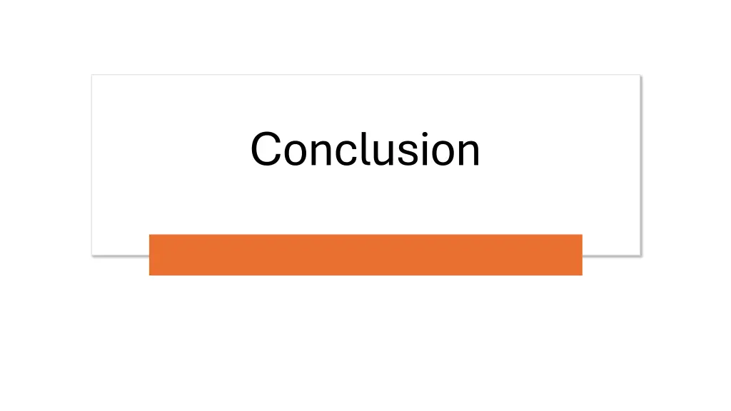 conclusion