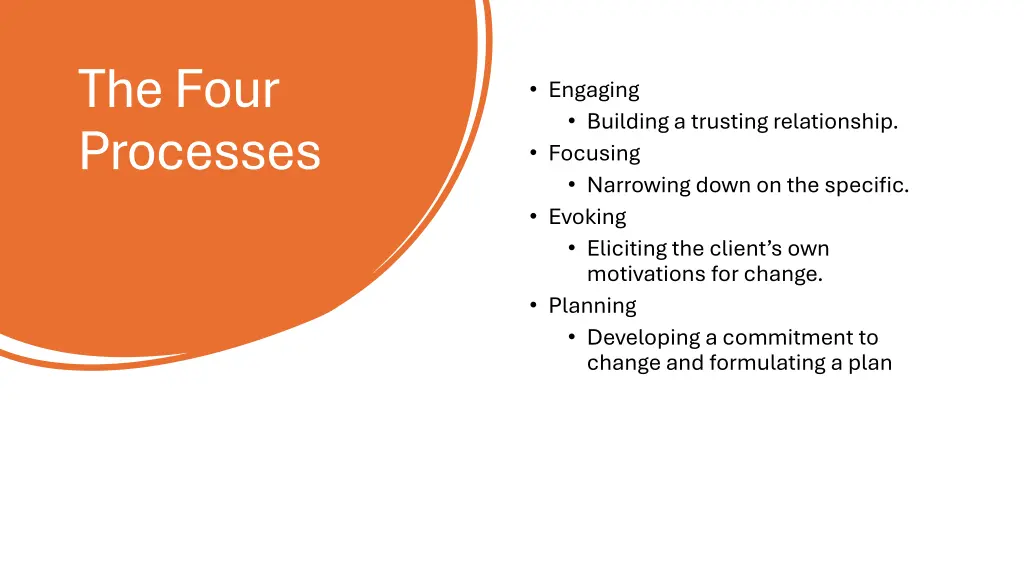 the four processes