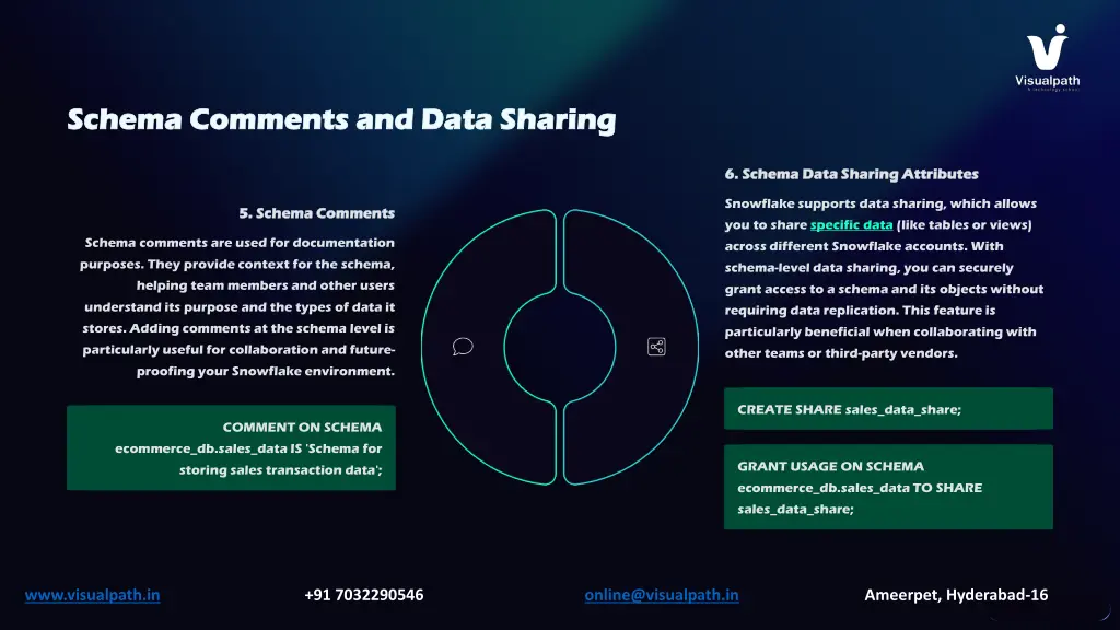 schema comments and data sharing schema comments