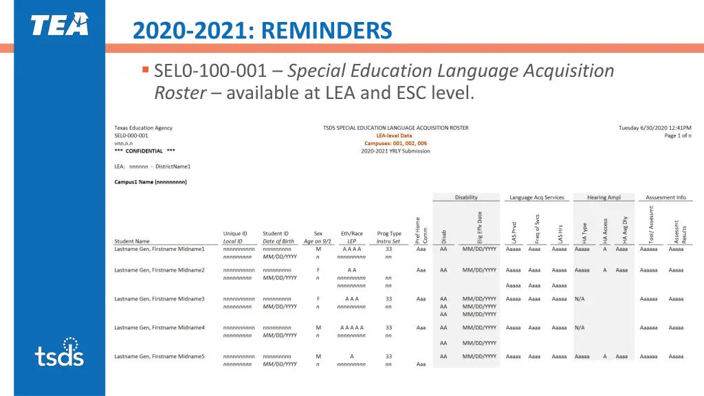 2020 2021 reminders 2