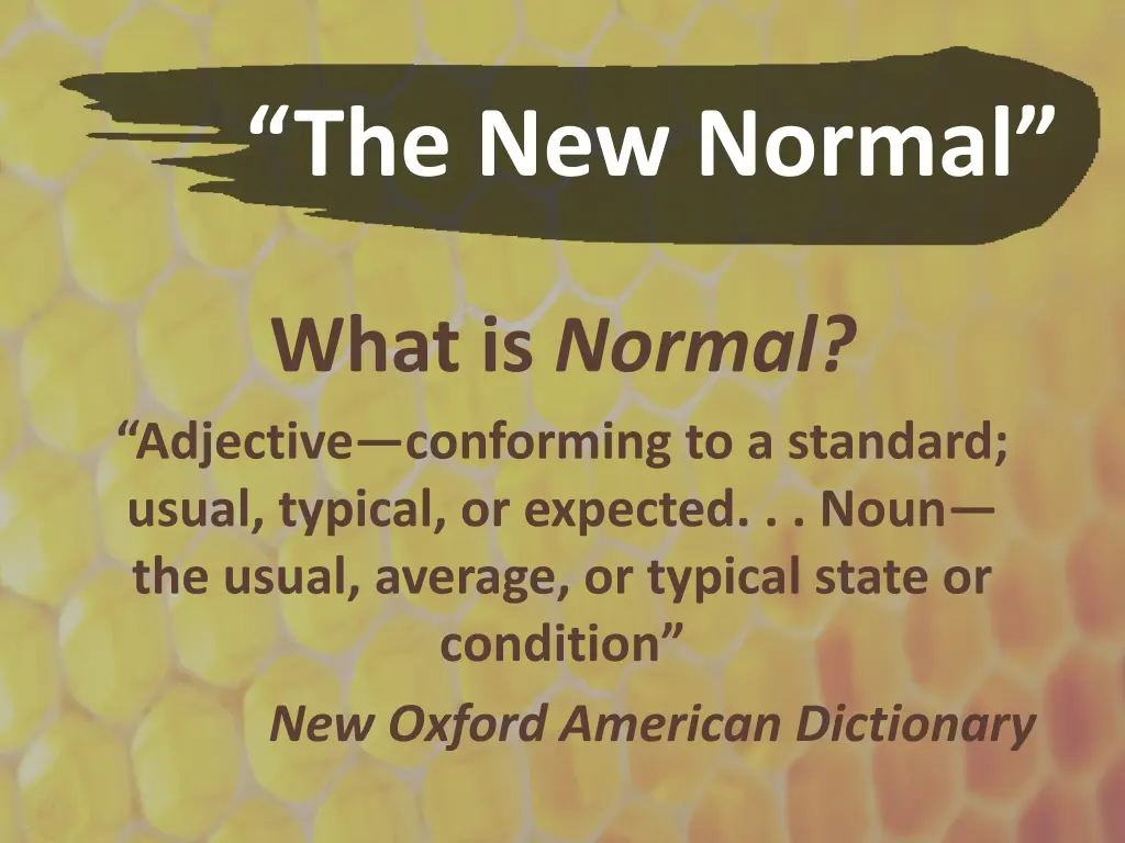 the new normal 1