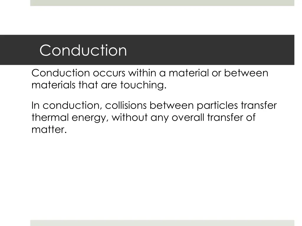 conduction