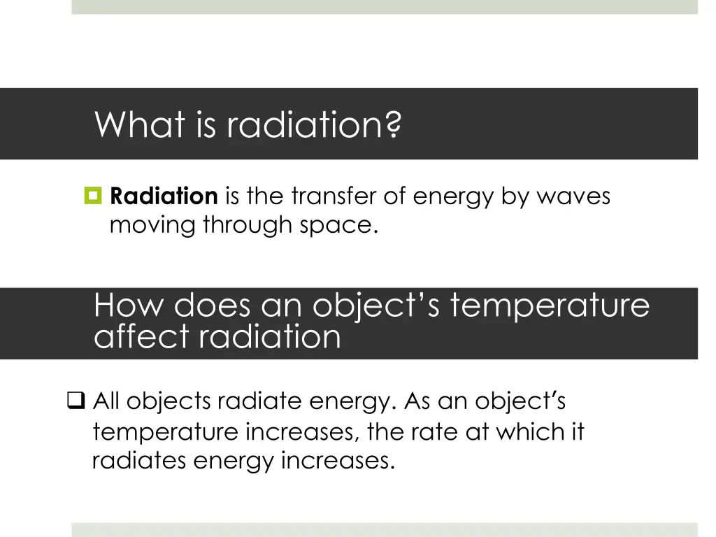what is radiation