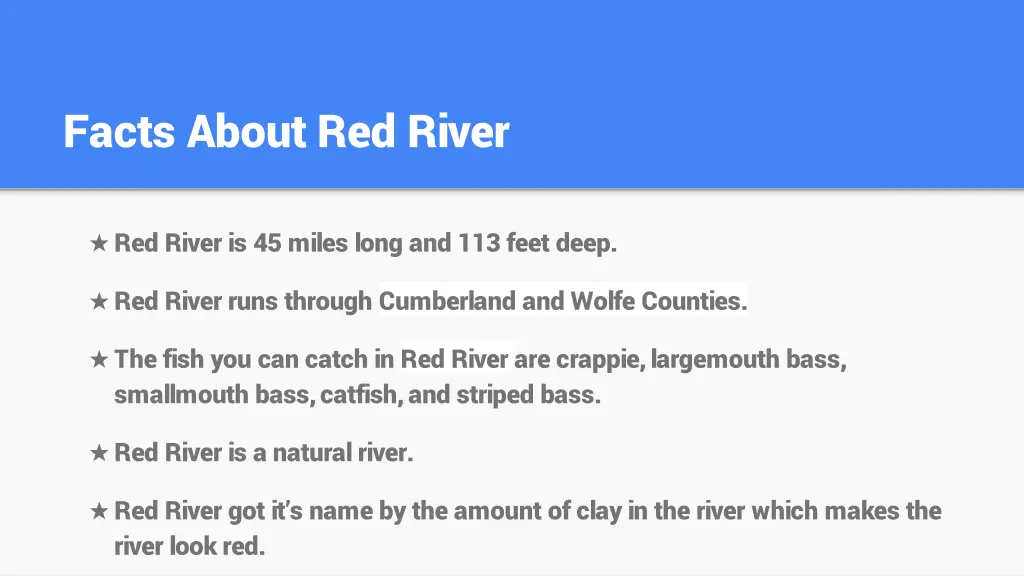 facts about red river