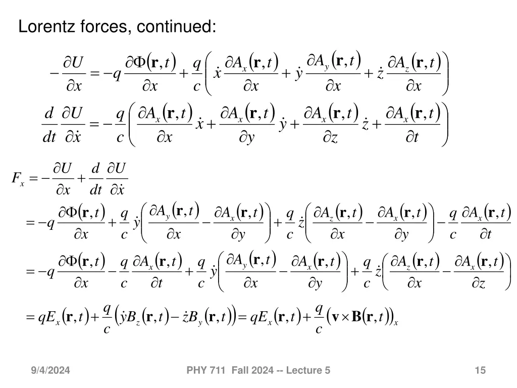 lorentz forces continued 1