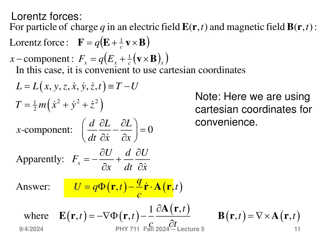 lorentz forces