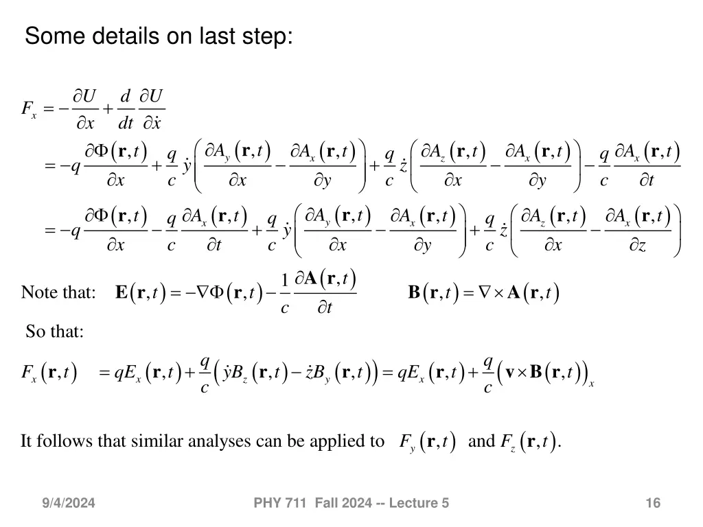 some details on last step