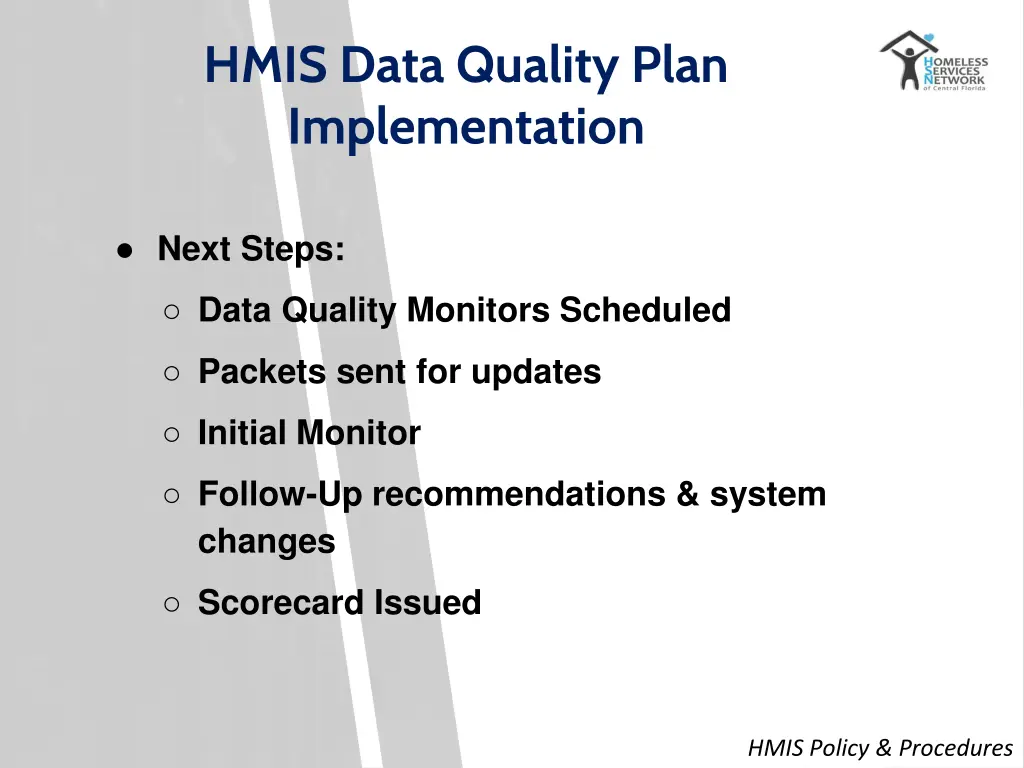 hmis data quality plan implementation
