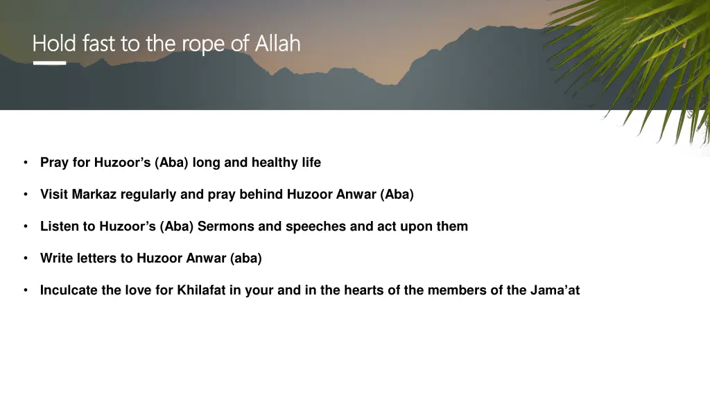 hold fast to the rope of allah hold fast