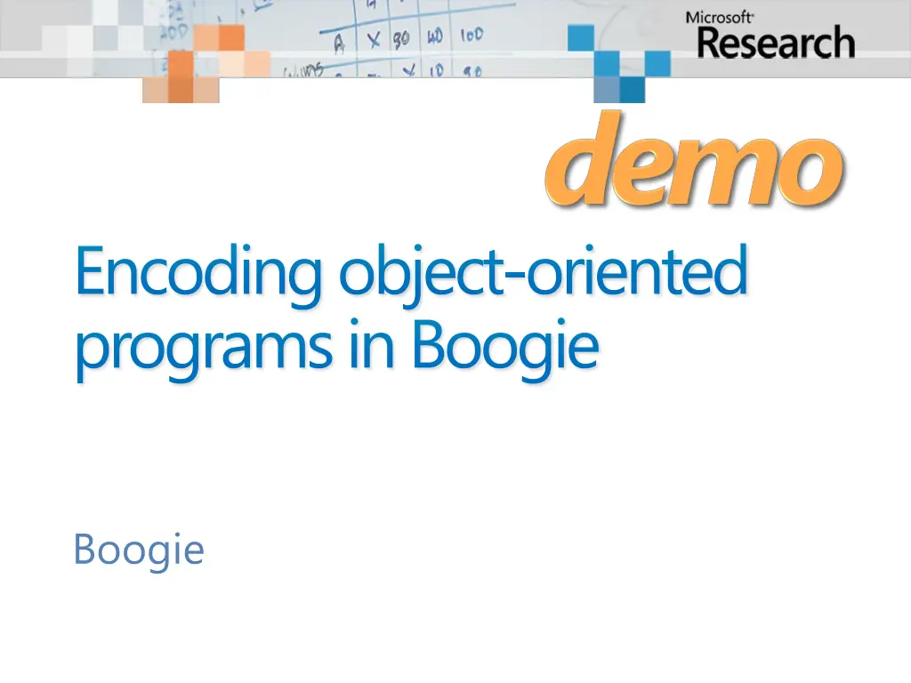 encoding object oriented programs in boogie