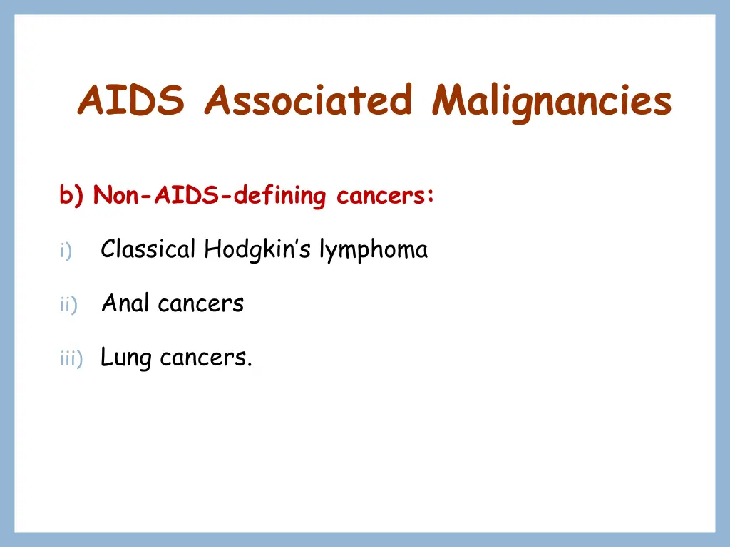 aids associated malignancies 1