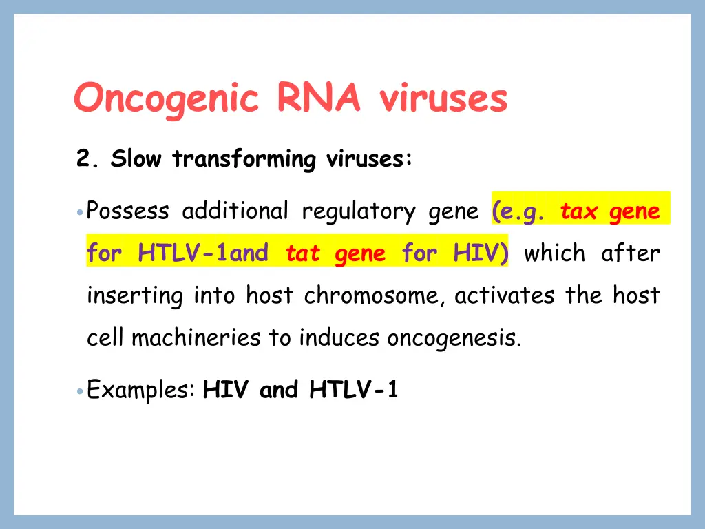 oncogenic rna viruses 2