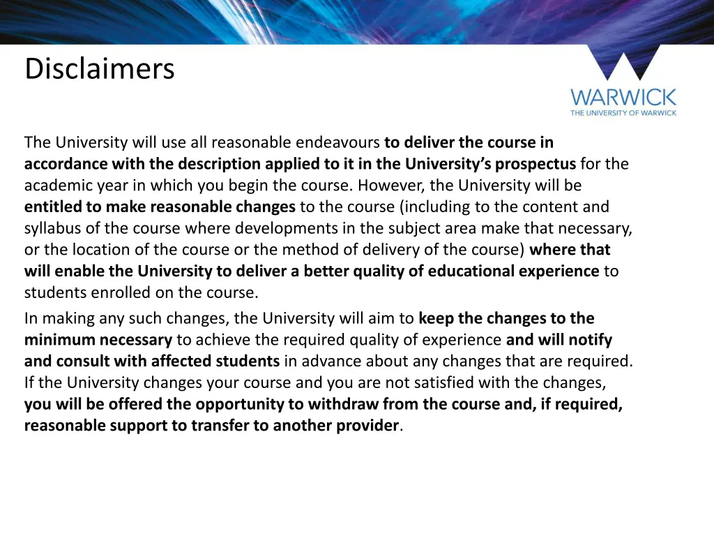 disclaimers 1