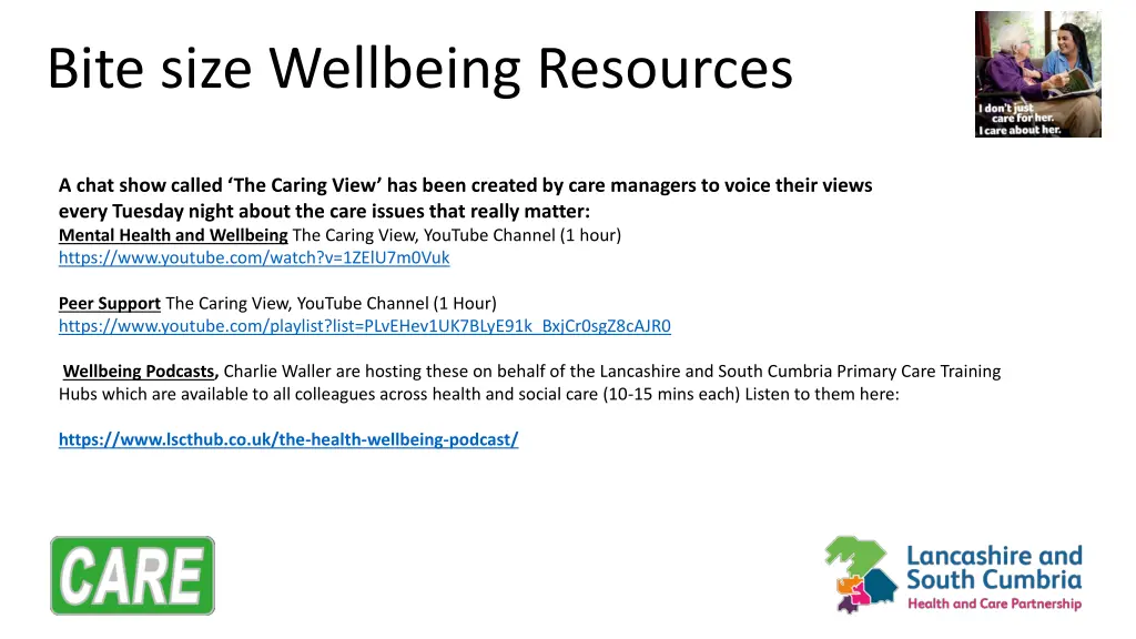 bite size wellbeing resources