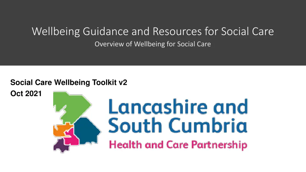 wellbeing guidance and resources for social care