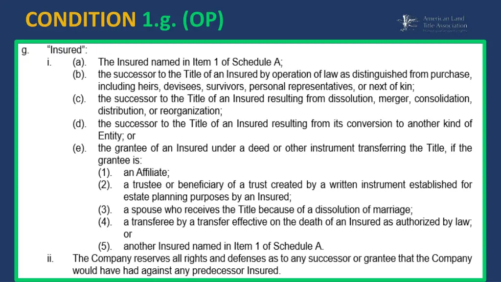 condition 1 g op 1