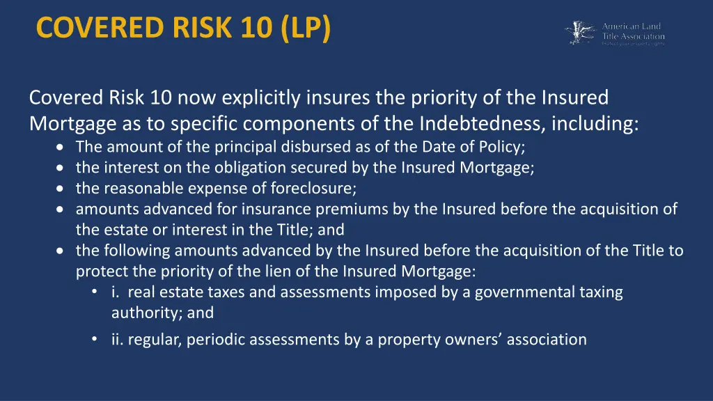 covered risk 10 lp