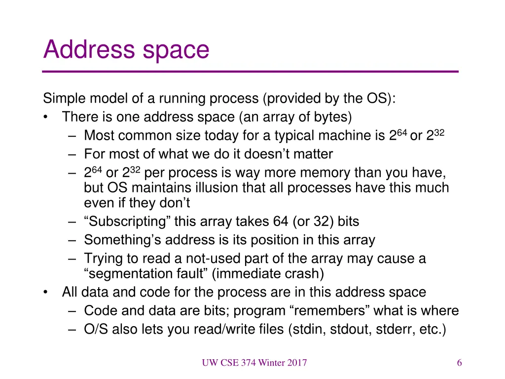 address space