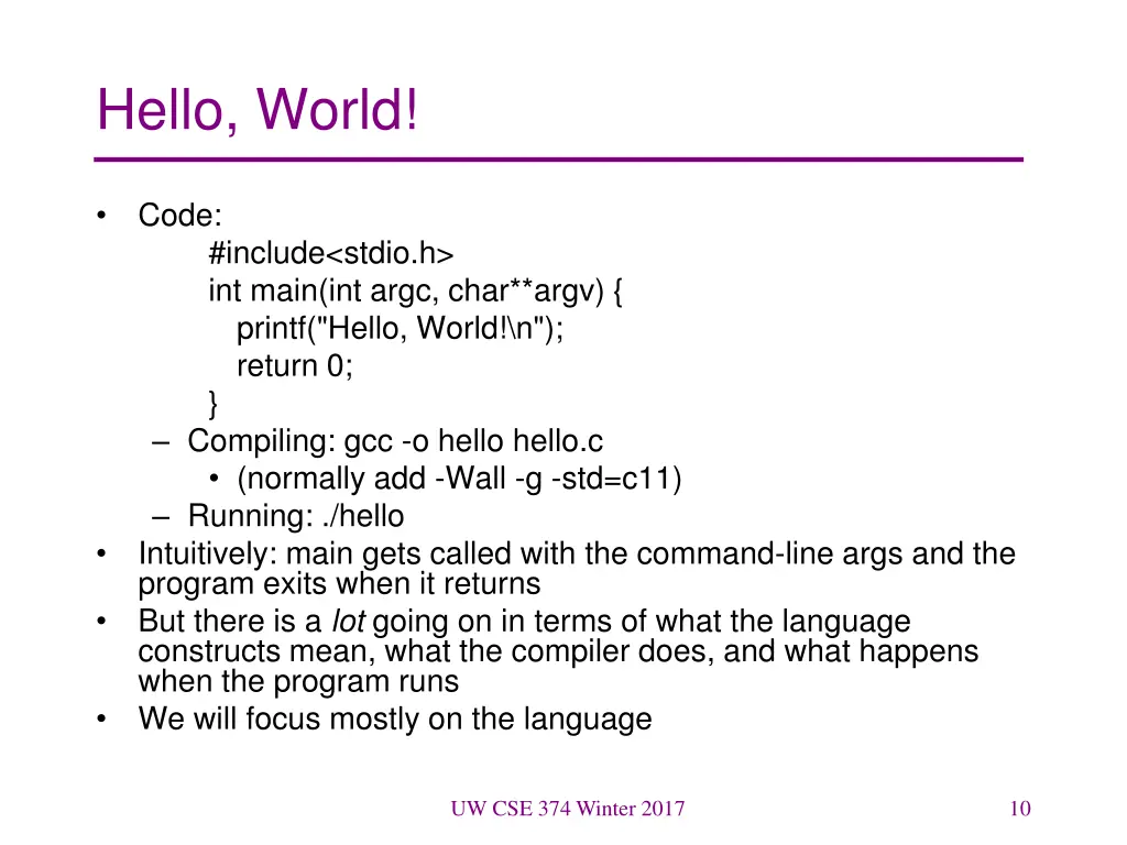 hello world