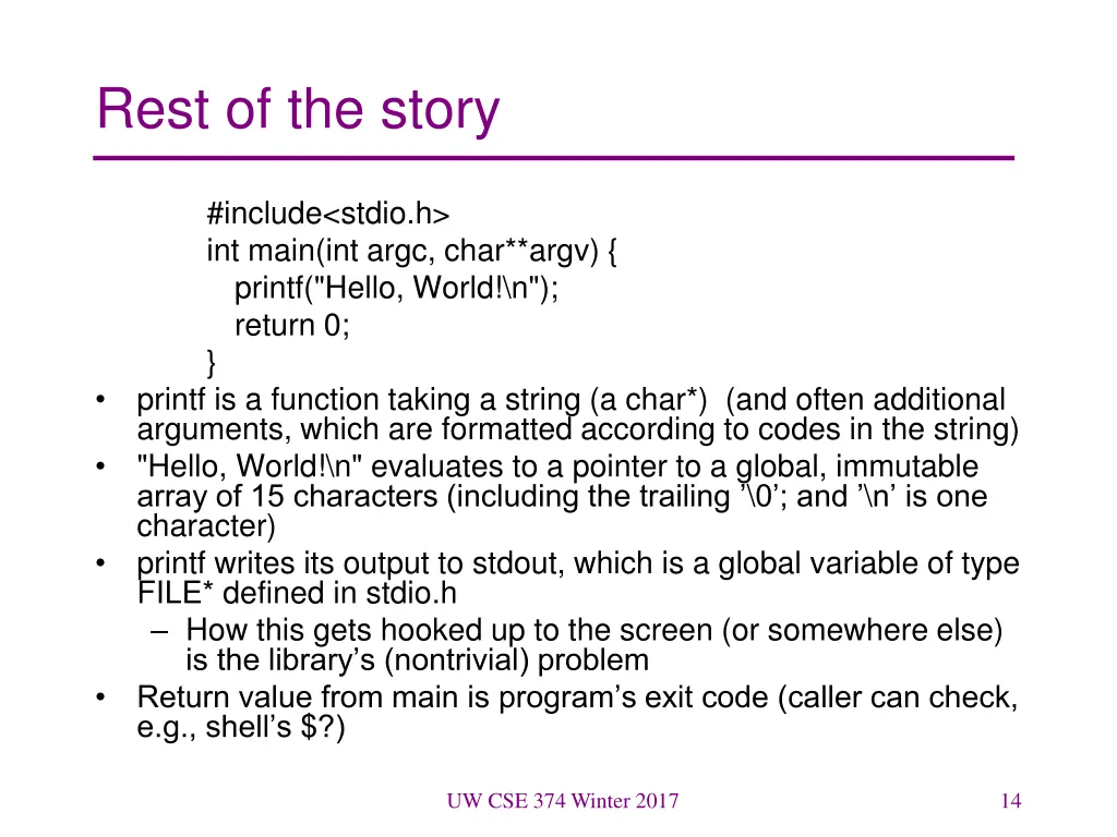 rest of the story
