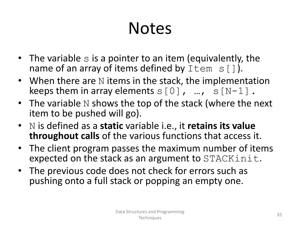 notes