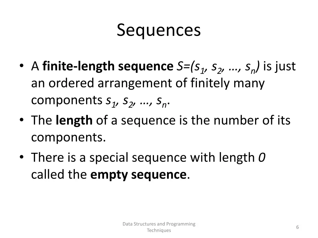 sequences