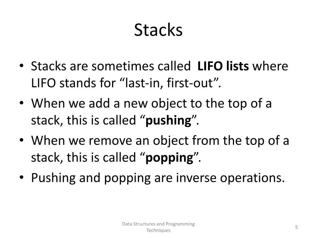 stacks 1