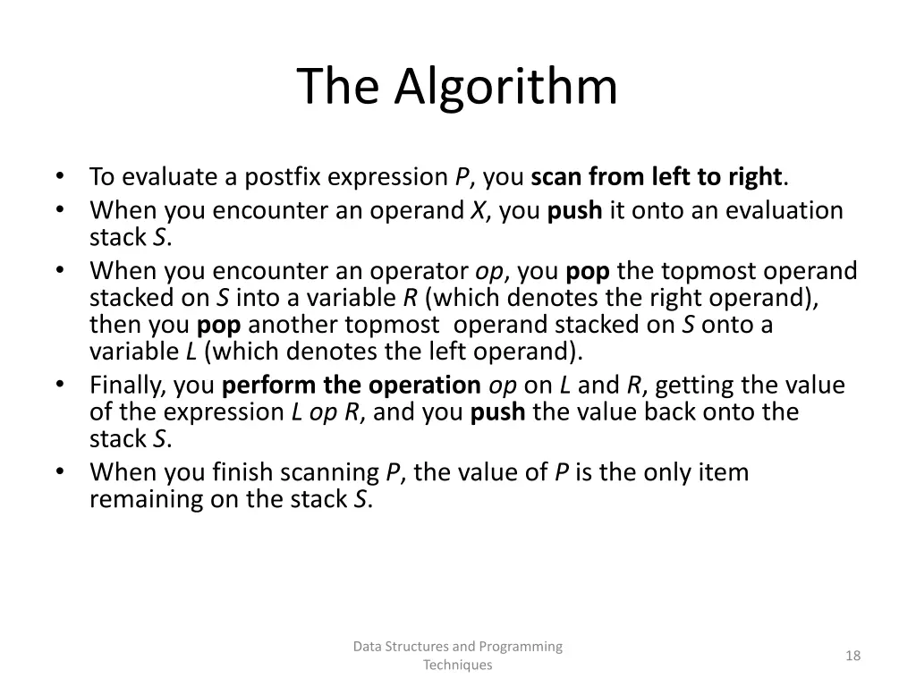 the algorithm 1