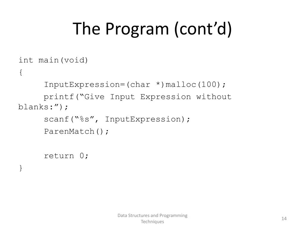 the program cont d 1