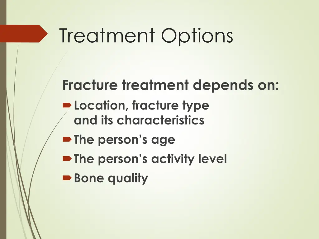 treatment options