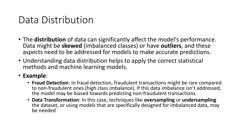 data distribution
