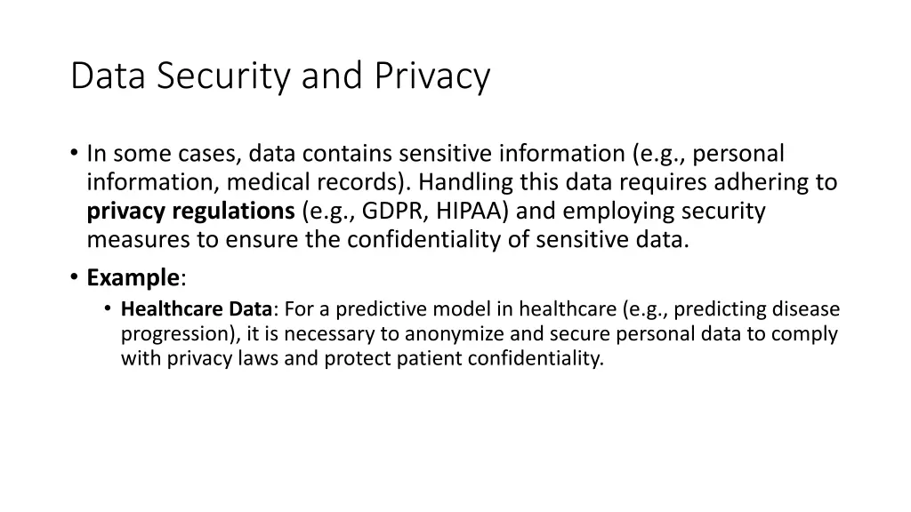 data security and privacy