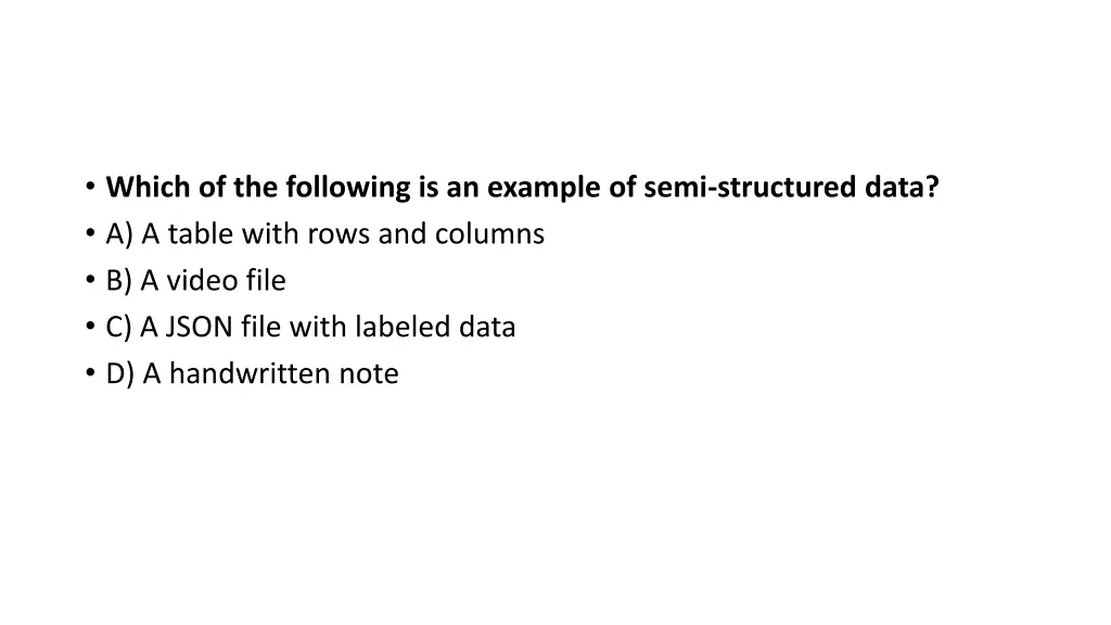 which of the following is an example of semi