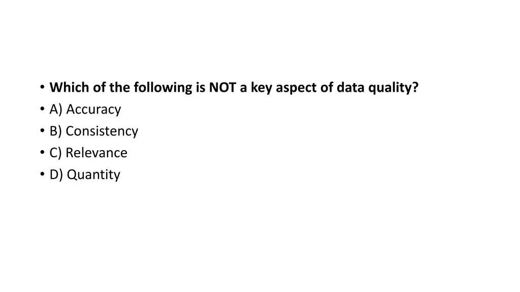 which of the following is not a key aspect