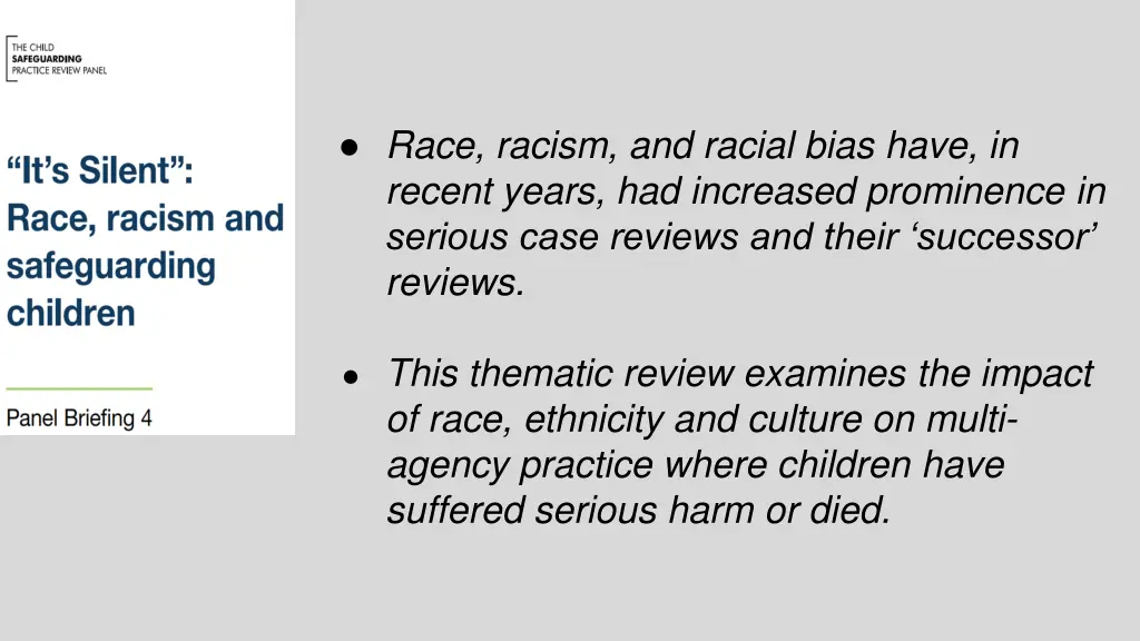 race racism and racial bias have in recent years