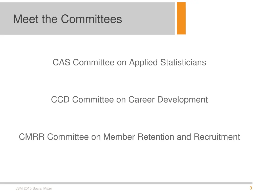 meet the committees