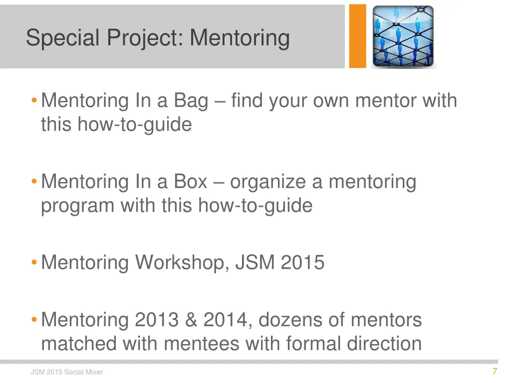 special project mentoring
