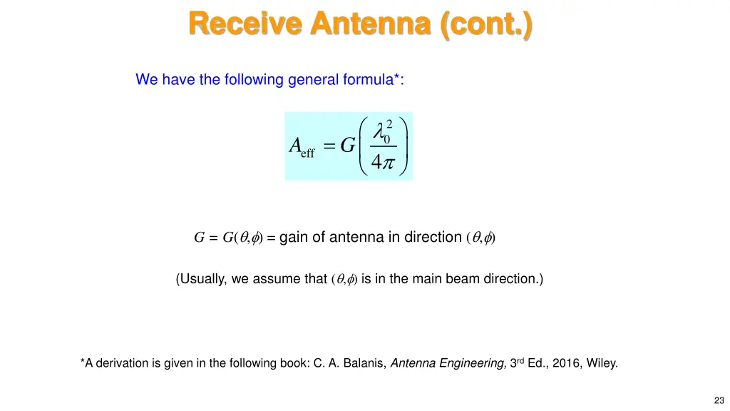 receive antenna cont 2