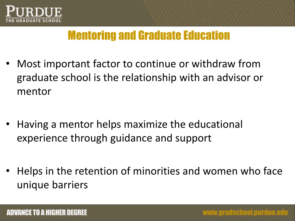 mentoring and graduate education